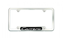 Porsche 911 Carrera Stainless Steel License Plate Frame, Brushed