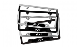 Porsche Stainless Steel License Plate Frame [Black]