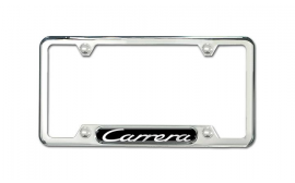 Porsche 911 Carrera Stainless Steel License Plate Frame Polished