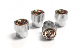 Porsche Valve Stem Caps- Color Crest