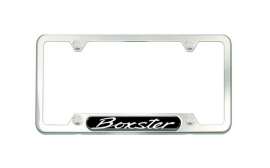 Porsche Brushed Stainless Steel License Plate Frame