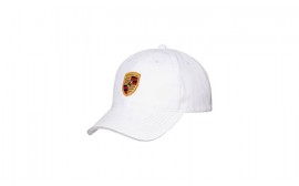 Porsche Crest Baseball Cap - White