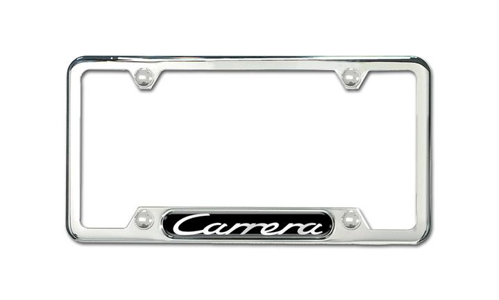 Porsche 911 Carrera Stainless Steel License Plate Frame Polished