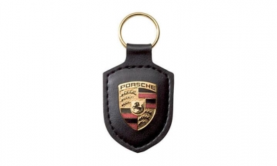 Porsche Crest Keyring - Black 