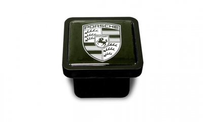 Porsche Tow Hitch Plug- Black