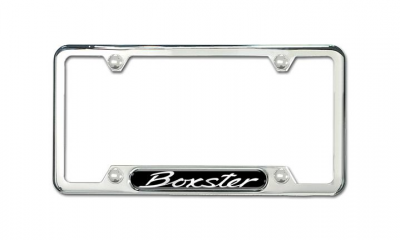Porsche Polished Stainless Steel License Plate Frame